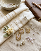 Collar Nido de Amor con Perlas de Cuarzo Rosa | Regalo para Mamá – Luna Luz