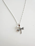 Collar Libélula de Plata 925 con punto de luz. Incluye significado y viene listo para regalar