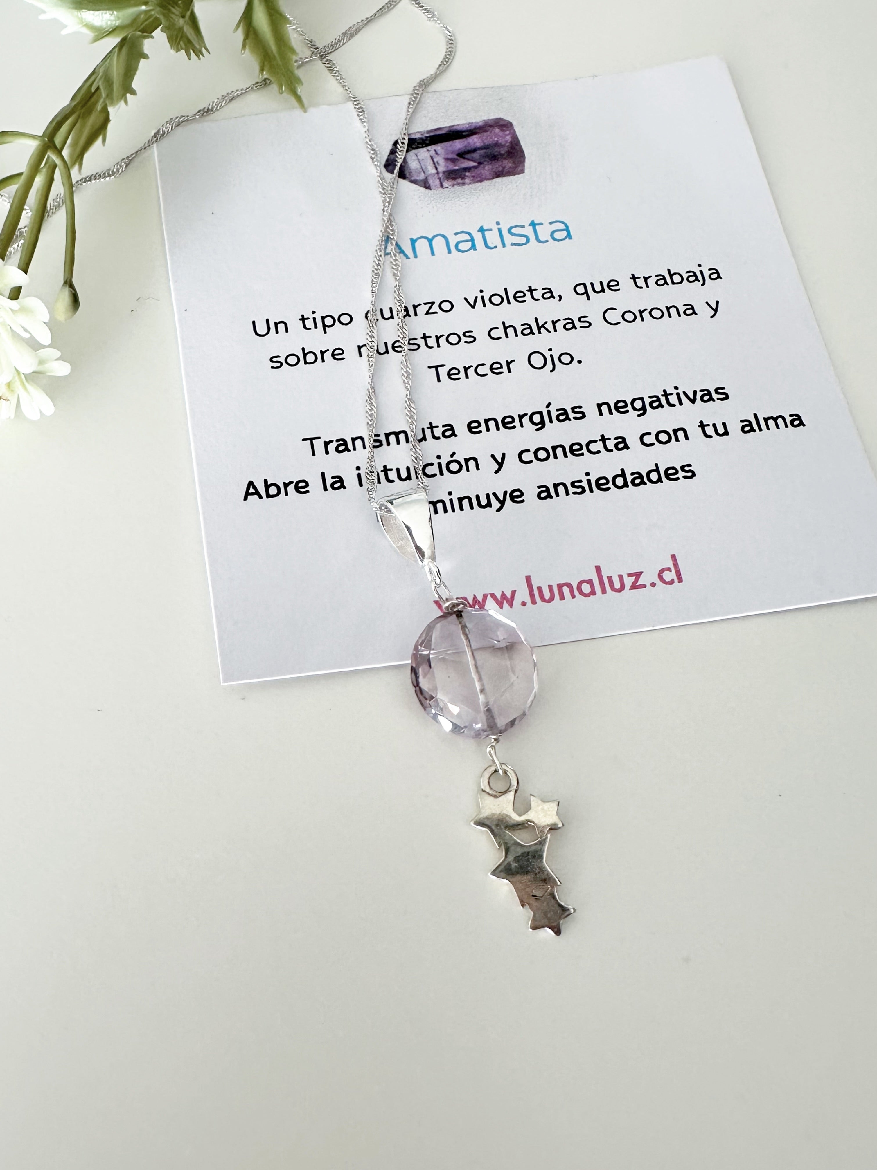 Collar “Calma del Alma” – Piedra Amatista