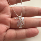Collar “Siempre tendrás una luz” Árbol de la Vida. Enchape de Plata 950
