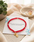 Pulsera Virgen de los rayos "Fe, Protección y Amor que Acompaña"