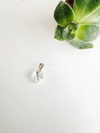 Collar de Plata 925 fantasma cristal Swarovski. Incluye packing para regalo.