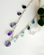 Collar "Euforia" mix de piedras. Incluye packing para regalo