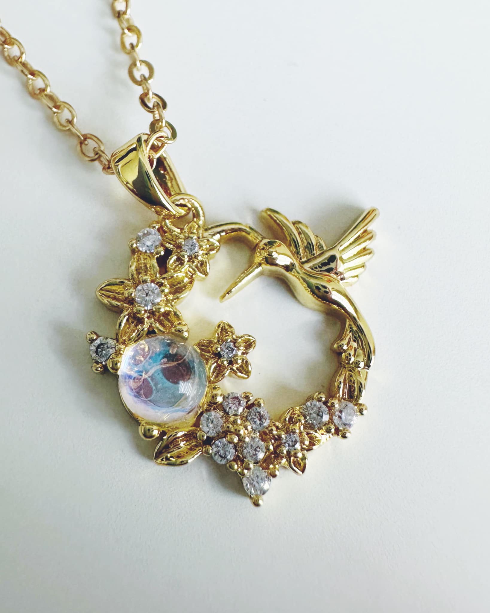 Collar Colibrí. Incluye significado y packing para regalo