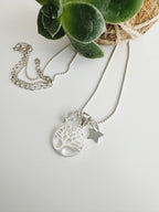 Collar silver  Amuleto Árbol de la vida. Incluye significado y packing para regalo