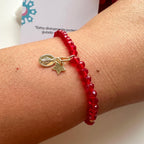 Pulsera de protección Virgen de los rayos. Incluye mensaje especial y packing para regalo