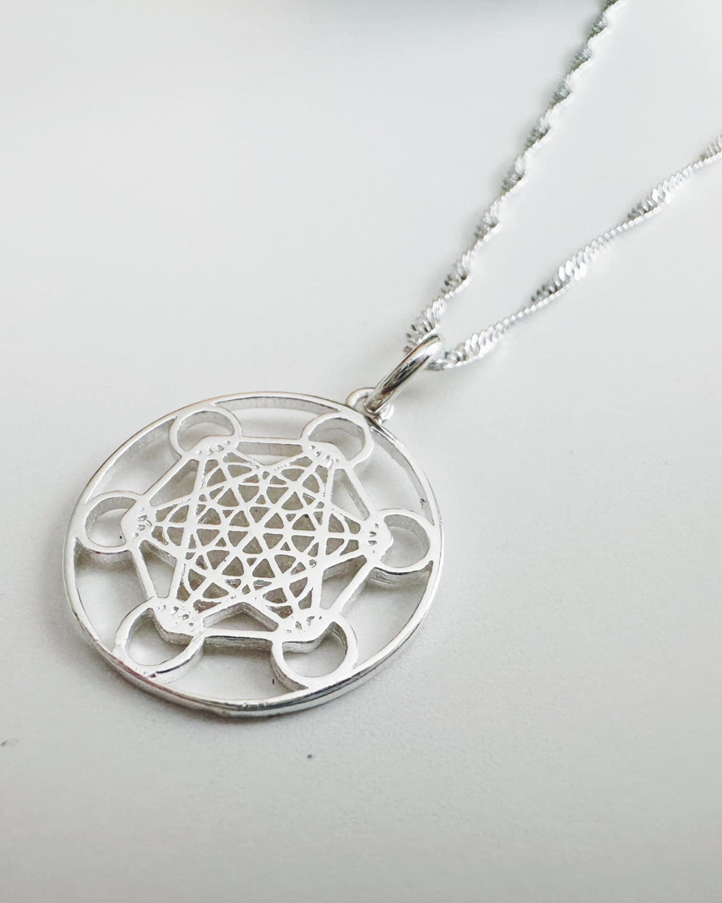 Collar de Plata 925 Amuleto Metatron. Incluye significado de la piedra y packing para regalo