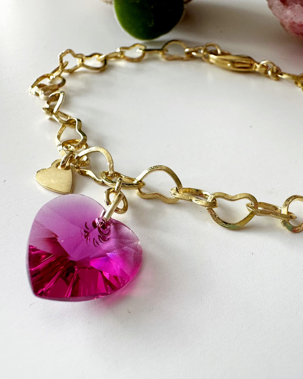 Pulsera Corazón Cristal Swarovski. Incluye packing para regalo
