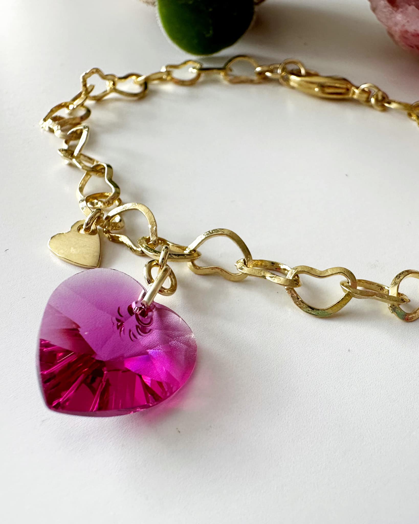 Pulsera Corazón Cristal Swarovski. Incluye packing para regalo