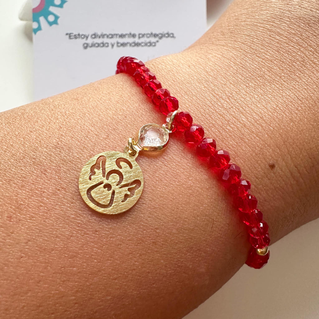 Pulsera Ángel de la guarda. Incluye mensaje especial y Paking para regalo