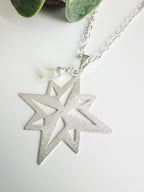 Collar Silver Estrella Guía piedra Ópalo. Incluye significado y packing para regalo