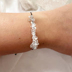 Pulsera ajustable de Cuarzo Cristal. Incluye packing para regalo