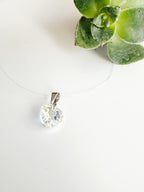 Collar de Plata 925 fantasma cristal Swarovski. Incluye packing para regalo.