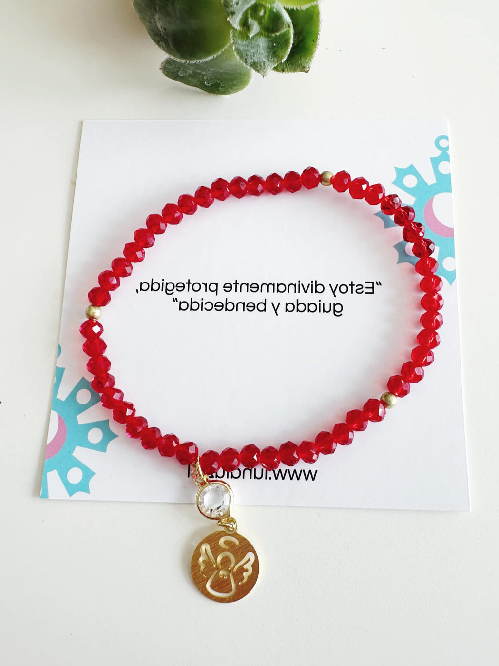 Pulsera Ángel de la guarda. Incluye mensaje especial y Paking para regalo