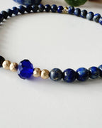 Pulsera signo Sagitario en piedra Lapislázuli . Incluye mensaje especial y Packing para regalo