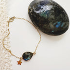 Pulsera “Intuición” piedra Labradorita. Incluye packing regalo y significado de la Piedra