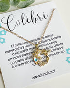 Collar Colibrí. Incluye significado y packing para regalo