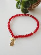 Pulsera de protección Virgen de los rayos. Incluye mensaje especial y packing para regalo