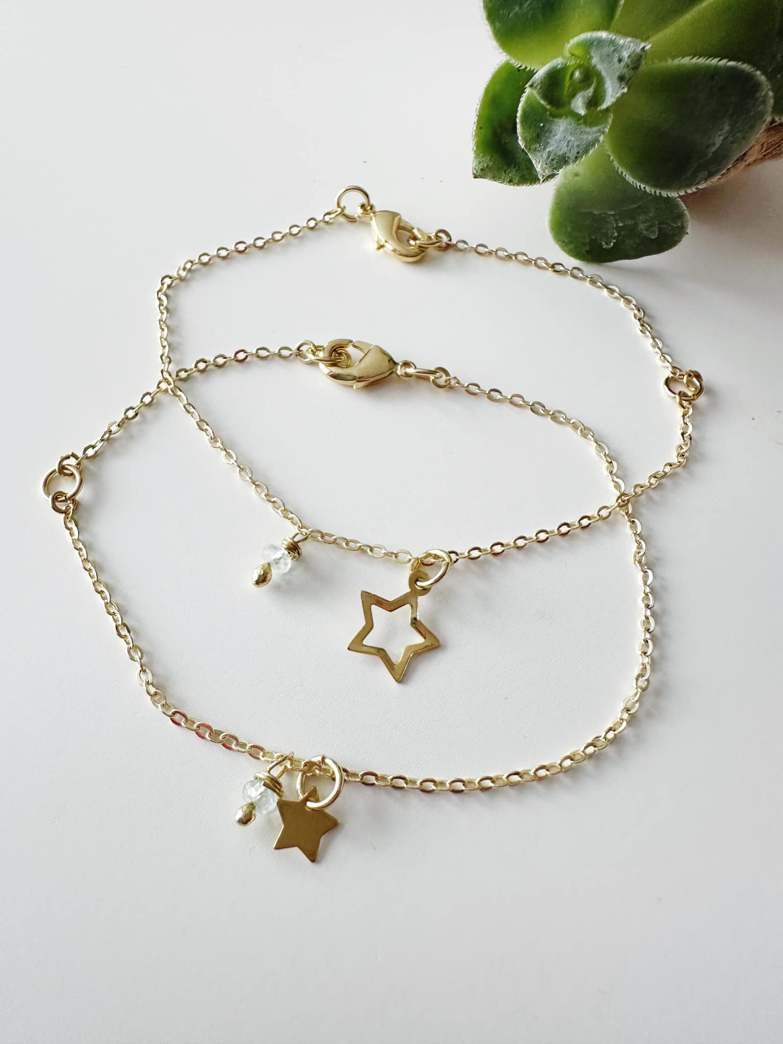 Set Pulseras de unión estrellas. Incluye Packing para regalo