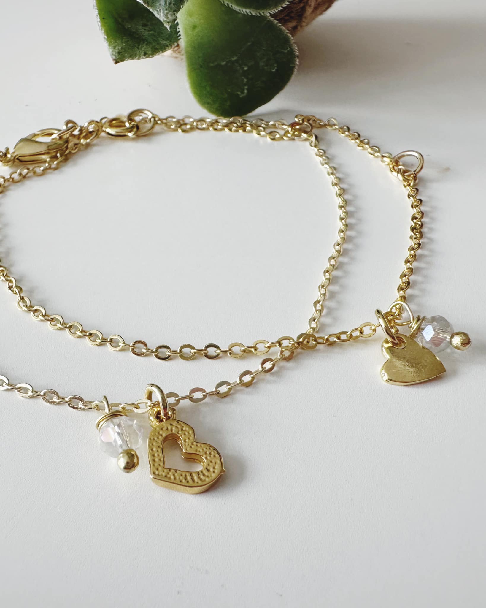 Set Pulseras corazones unión. Incluye packing para regalo