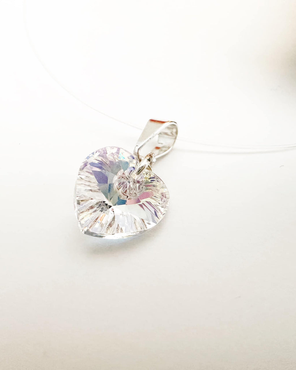 Collar de Plata 925 fantasma cristal Swarovski. Incluye packing para regalo.