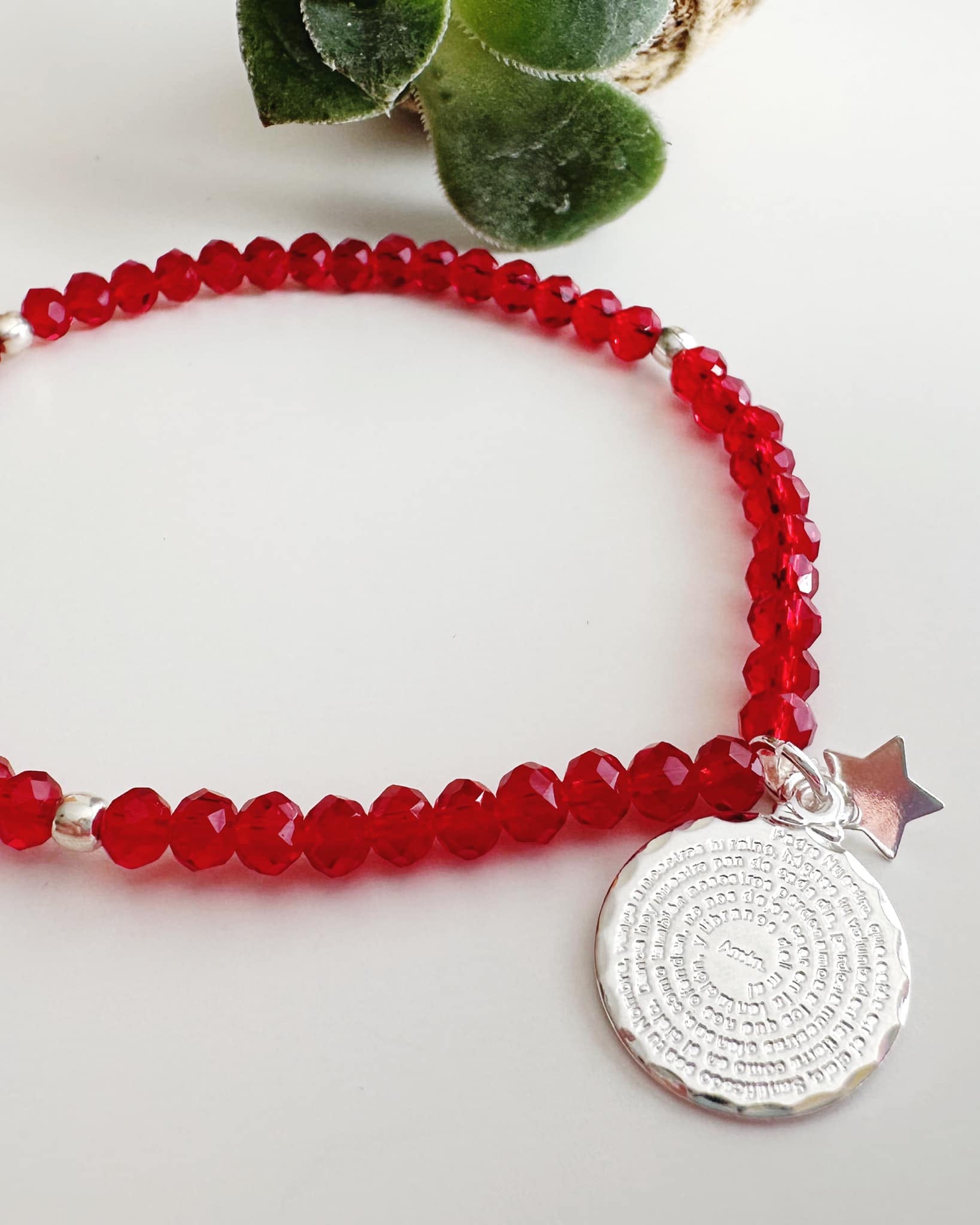 Pulsera Padre Nuestro. Incluye mensaje especial y packing para regalo