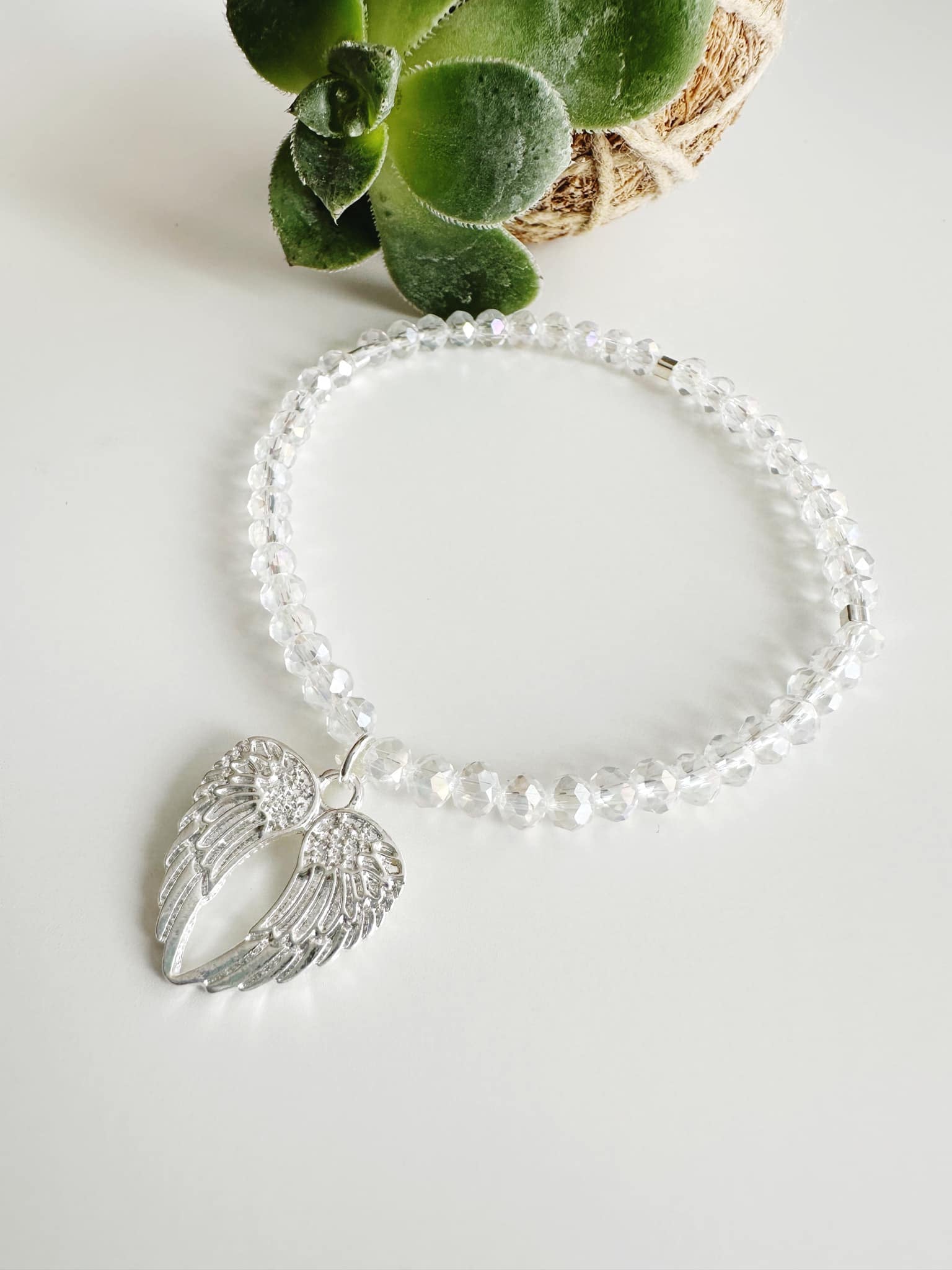 Pulsera Alas de Ángel. Incluye mensaje especial y Packing para regalo