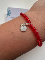 Pulsera de plata San Benito y estrella. Incluye mensaje especial y Packing de regalo