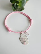 Pulsera Angel de la guarda cordón ajustable. Incluye envoltorio de regalo