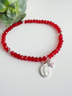 Pulsera Virgen de los rayos. Incluye mensaje especial y Packing para regalo