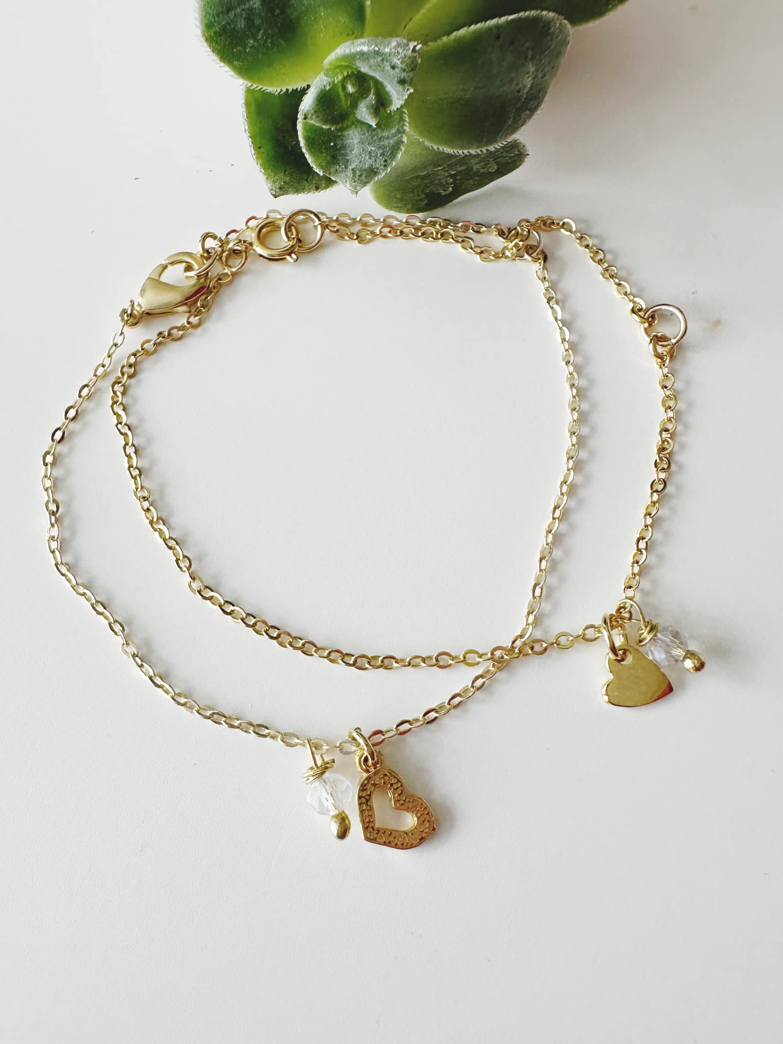 Set Pulseras corazones unión. Incluye packing para regalo