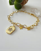 Pulsera estrellas. Incluye Packing para regalo