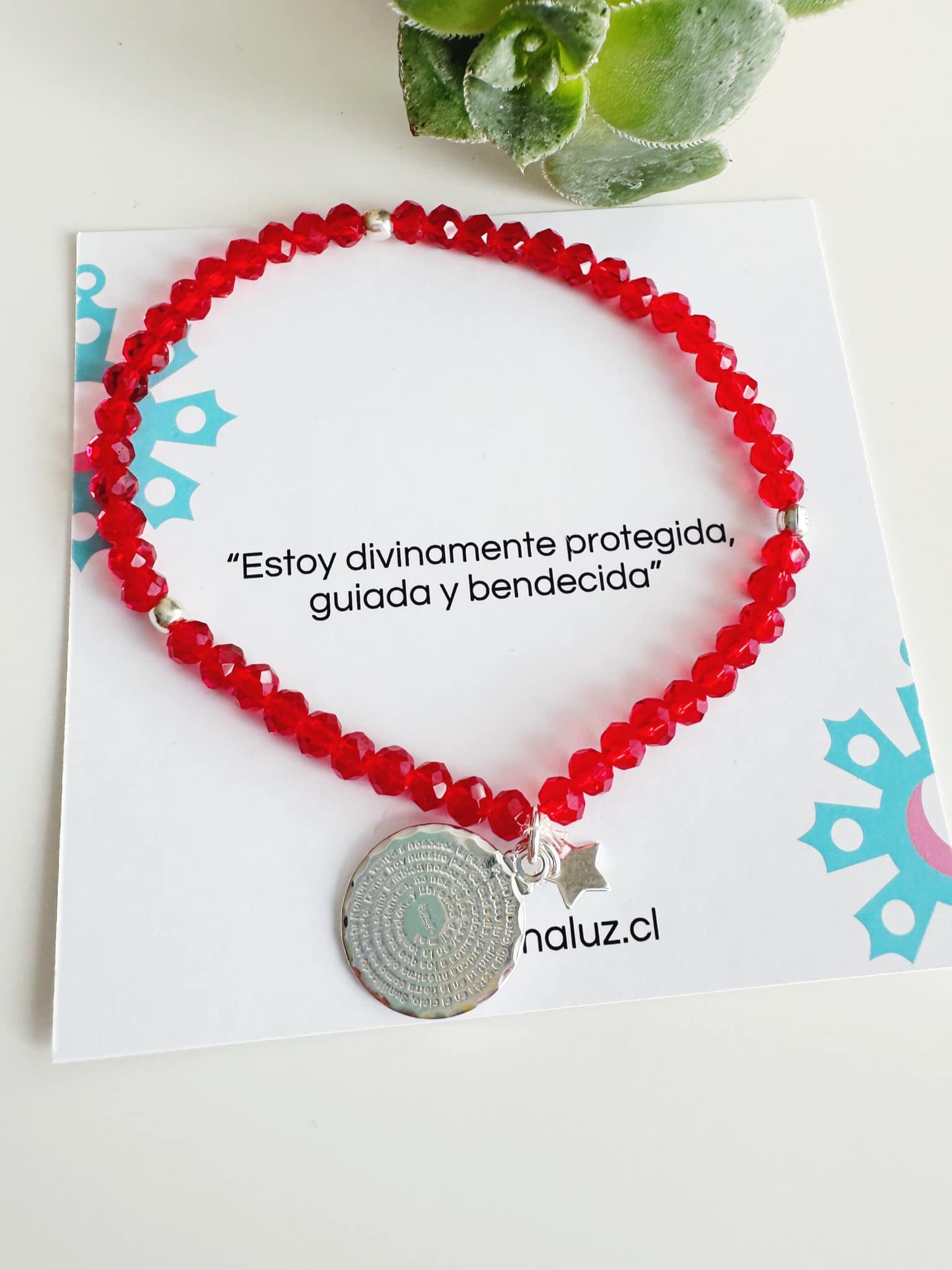 Pulsera Padre Nuestro. Incluye mensaje especial y packing para regalo