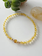 Pulsera signo Leo en piedra Citrino .Incluye mensaje especial y Packing para regalo