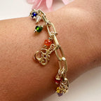 Pulsera 7 chakras. Incluye mantra impreso y packing para regalo