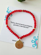 Pulsera de protección Padre Nuestro. Incluye mensaje especial y packing para regalo