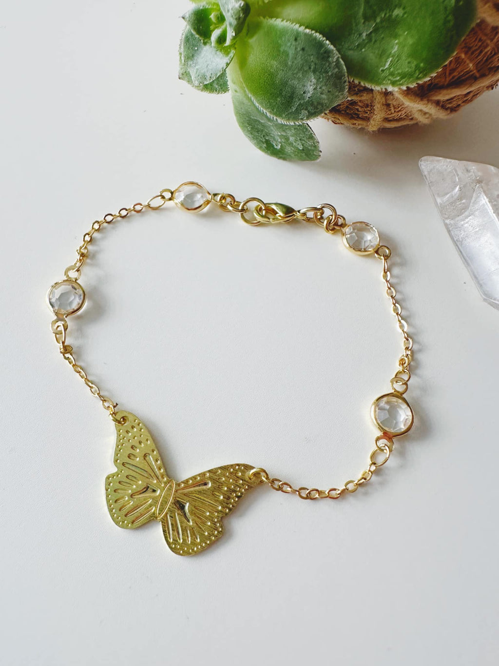 Pulsera Mariposa. Incluye packing para regalo