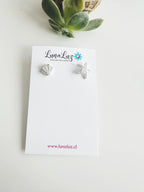 Aros de Plata 925 "Océano". Incluye Packing para regalo