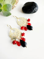 Aros Boho en piedras naturales y cristales. Incluye Packing para regalo