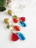 Aros “Melina” en piedras naturales y cristales. Incluye Packing para regalo