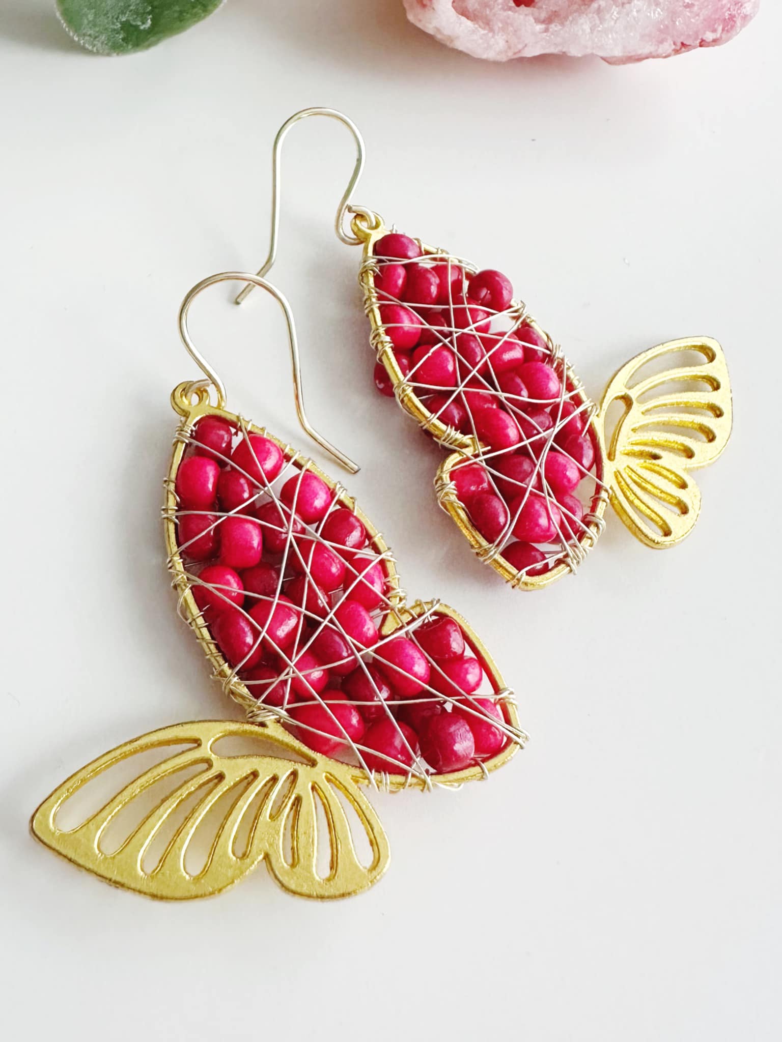 Aros nido Mariposa. Incluye packing para regalo