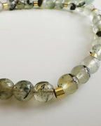 Pulsera piedra Prehnita. Incluye significado de su piedra y Packing para regalo