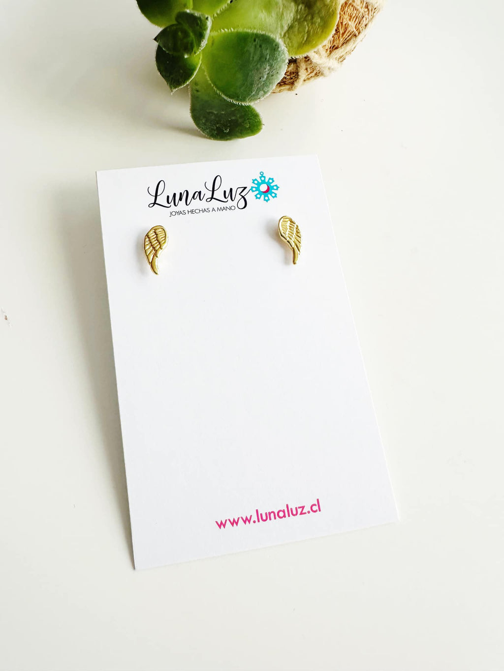 Aros “Alitas de Protección”. Incluye Packing para regalo