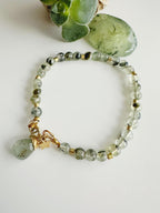 Pulsera piedra Prehnita. Incluye significado de su piedra y Packing para regalo