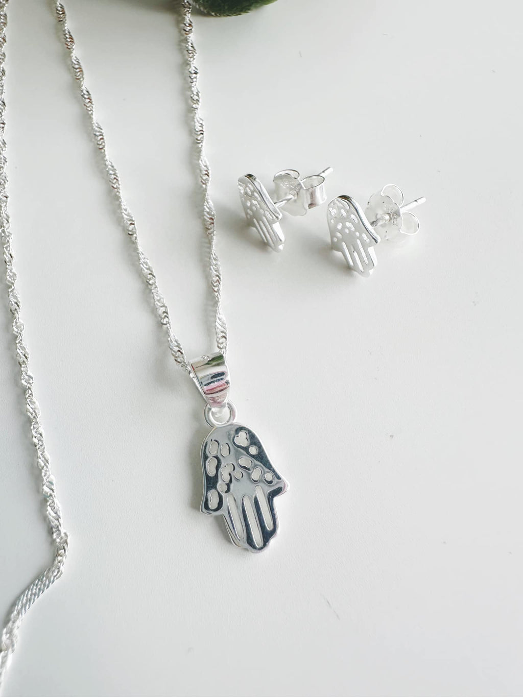 Conjunto Mano de Fátima. Incluye significado y packing para regalo