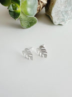 Aros silver Hojita Montera. incluye packing para regalo