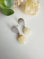 Aros silver piedra Agata. Incluye significado de la piedra y packing para regalo