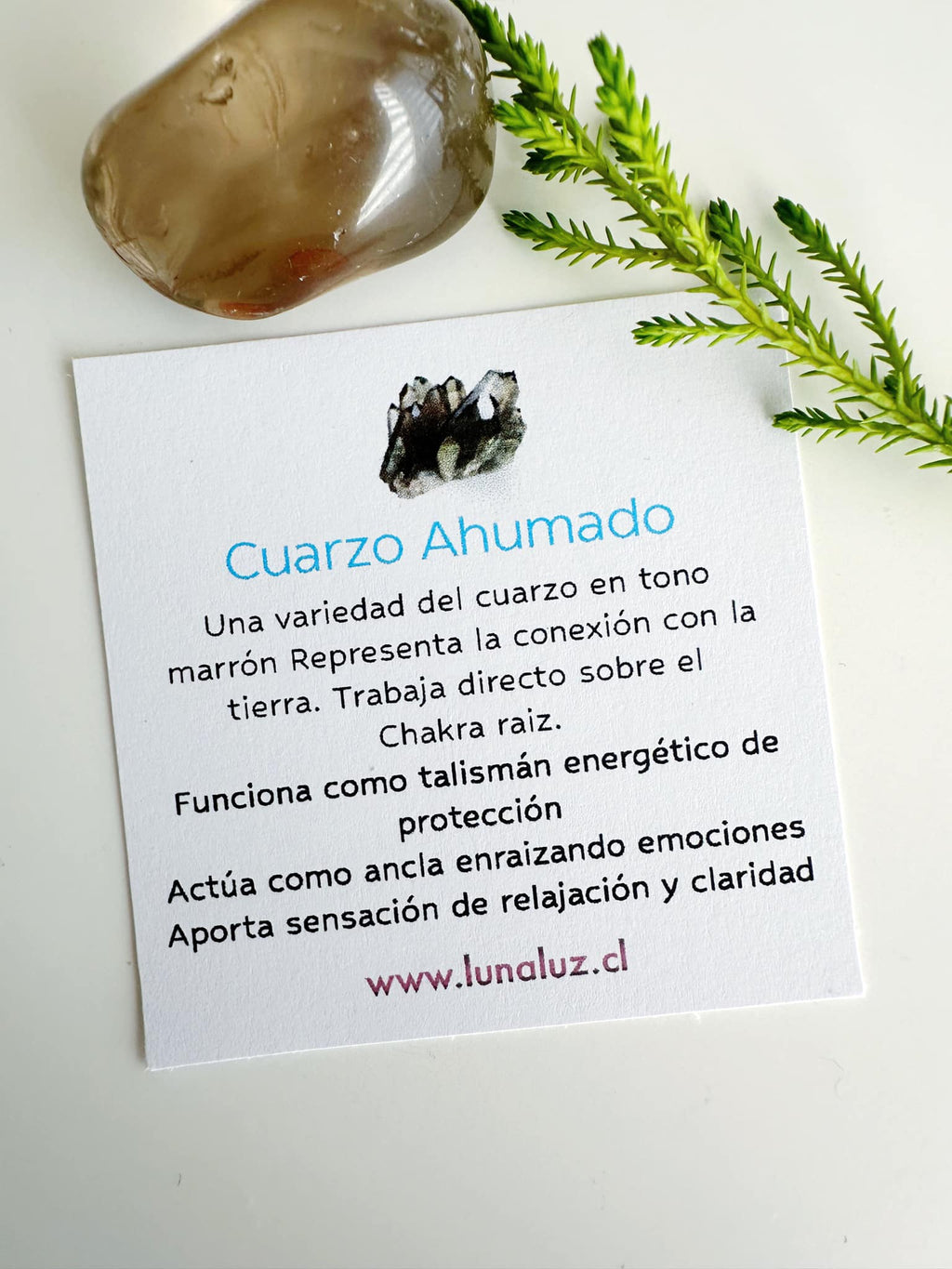 Aros de Plata 925 en piedra Cuarzo Ahumado. Incluye significado de la piedra y packing para regalo