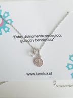Collar de Plata 925 San Benito. Incluye packing para regalo.