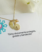 Collar de protección Luz de San Benito . Incluye mensaje especial y packing para regalo